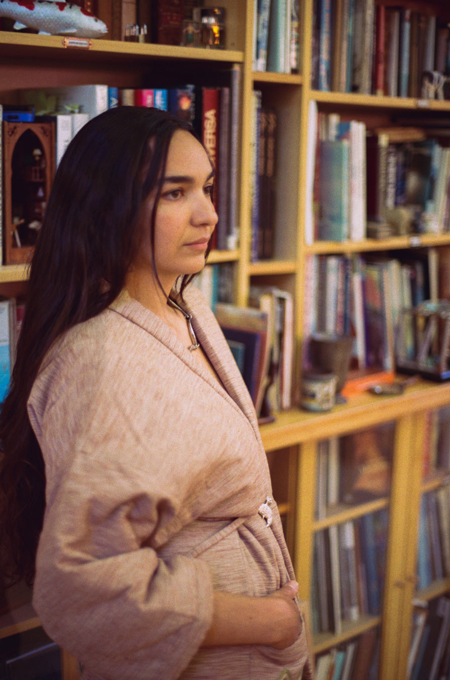 The Ta Hanten - Mushroom Chambray Jacket