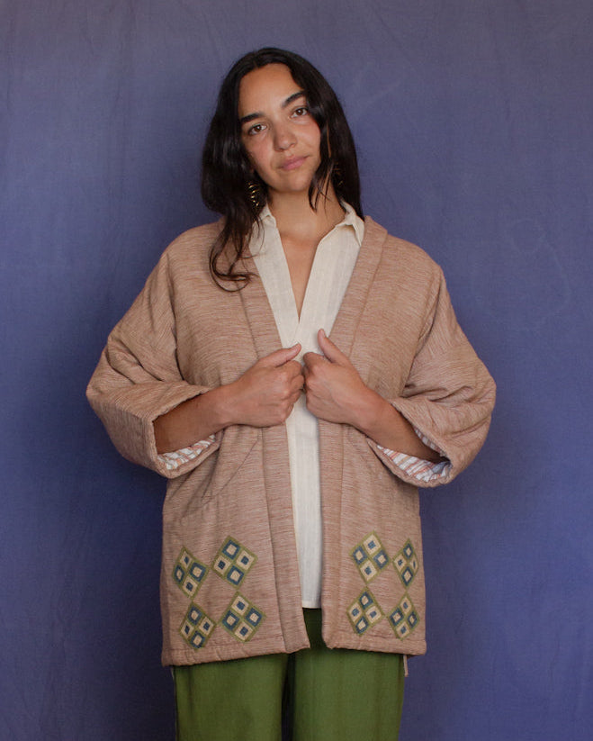 The Ta Hanten - Mushroom Chambray Jacket