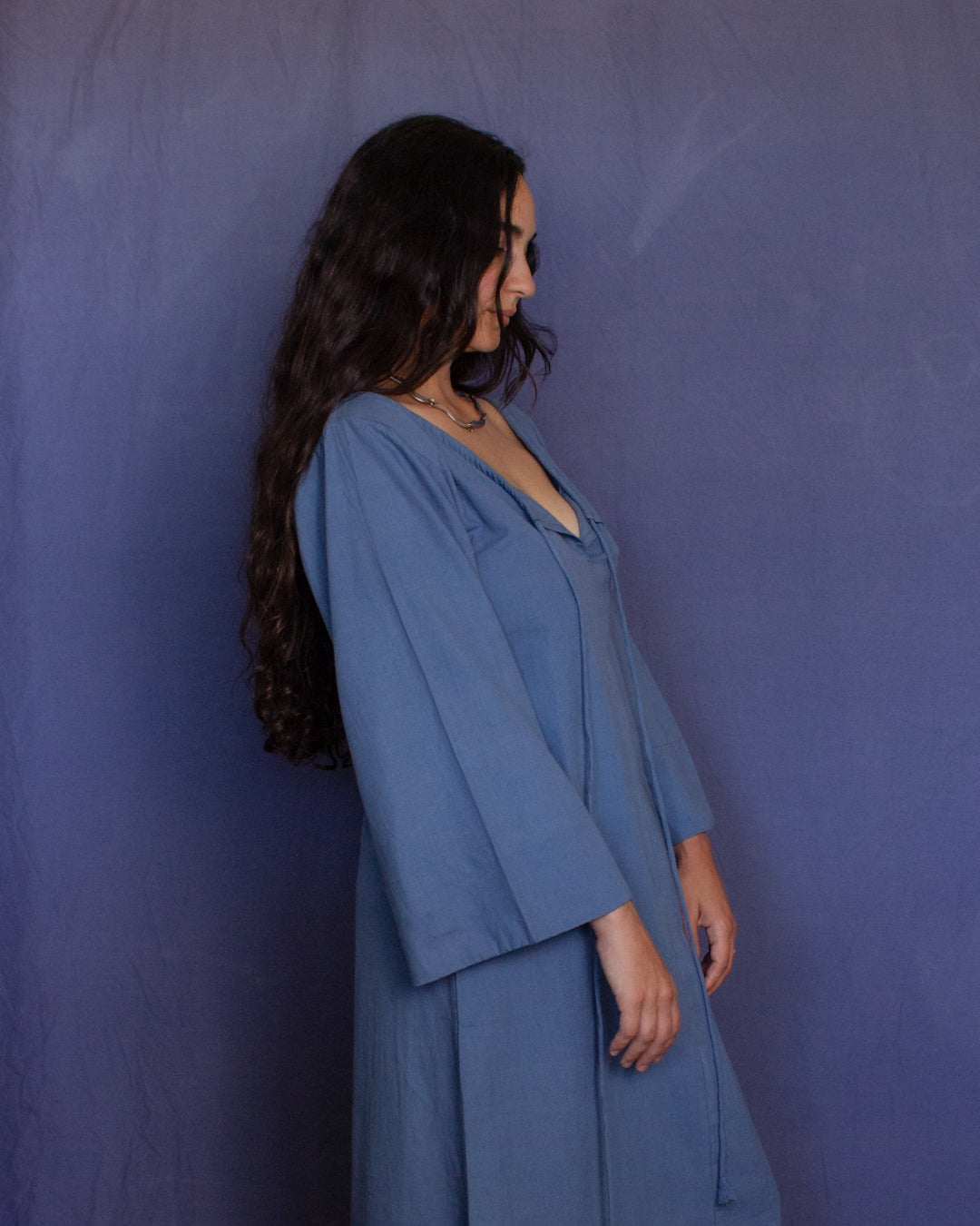 The Colombina Dress - Light Indigo Loom Dress
