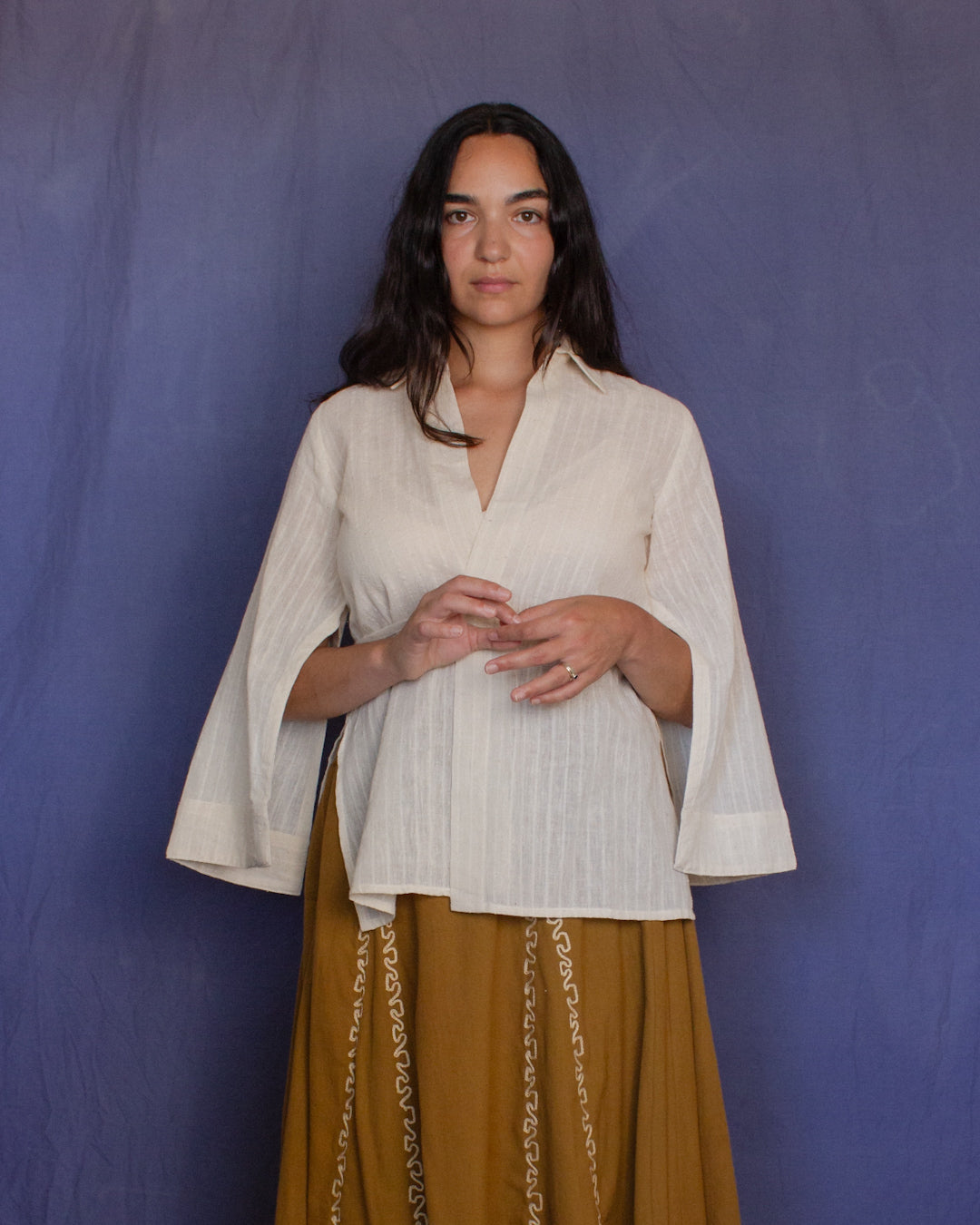 The Fuxi Shirt - Organic Kora White