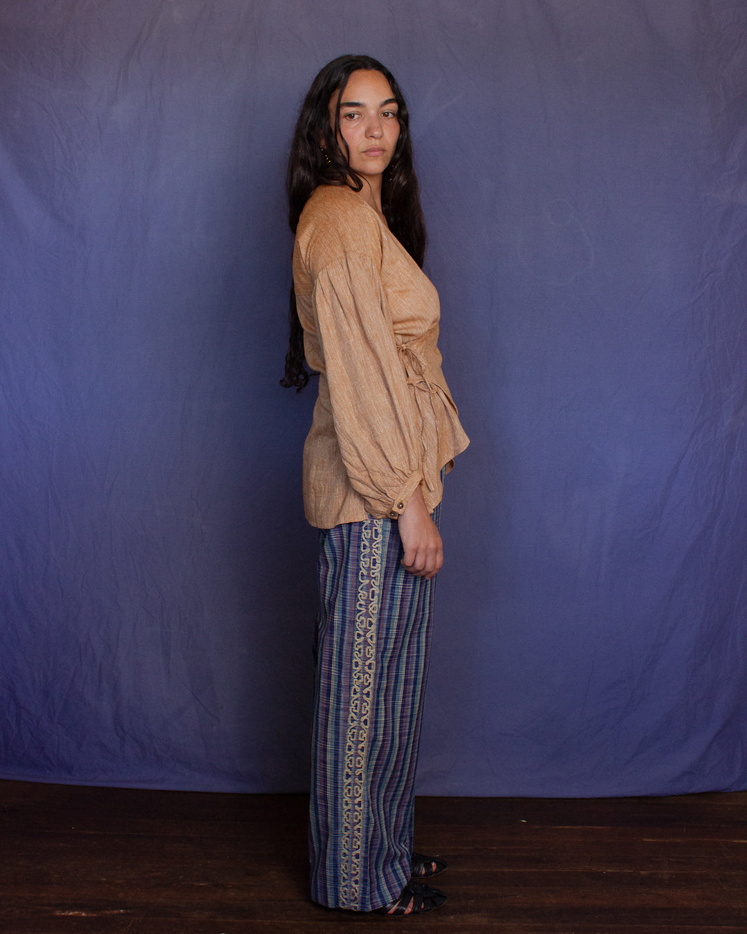 The Nüwa Pant - Blue Mist Stripe Pant