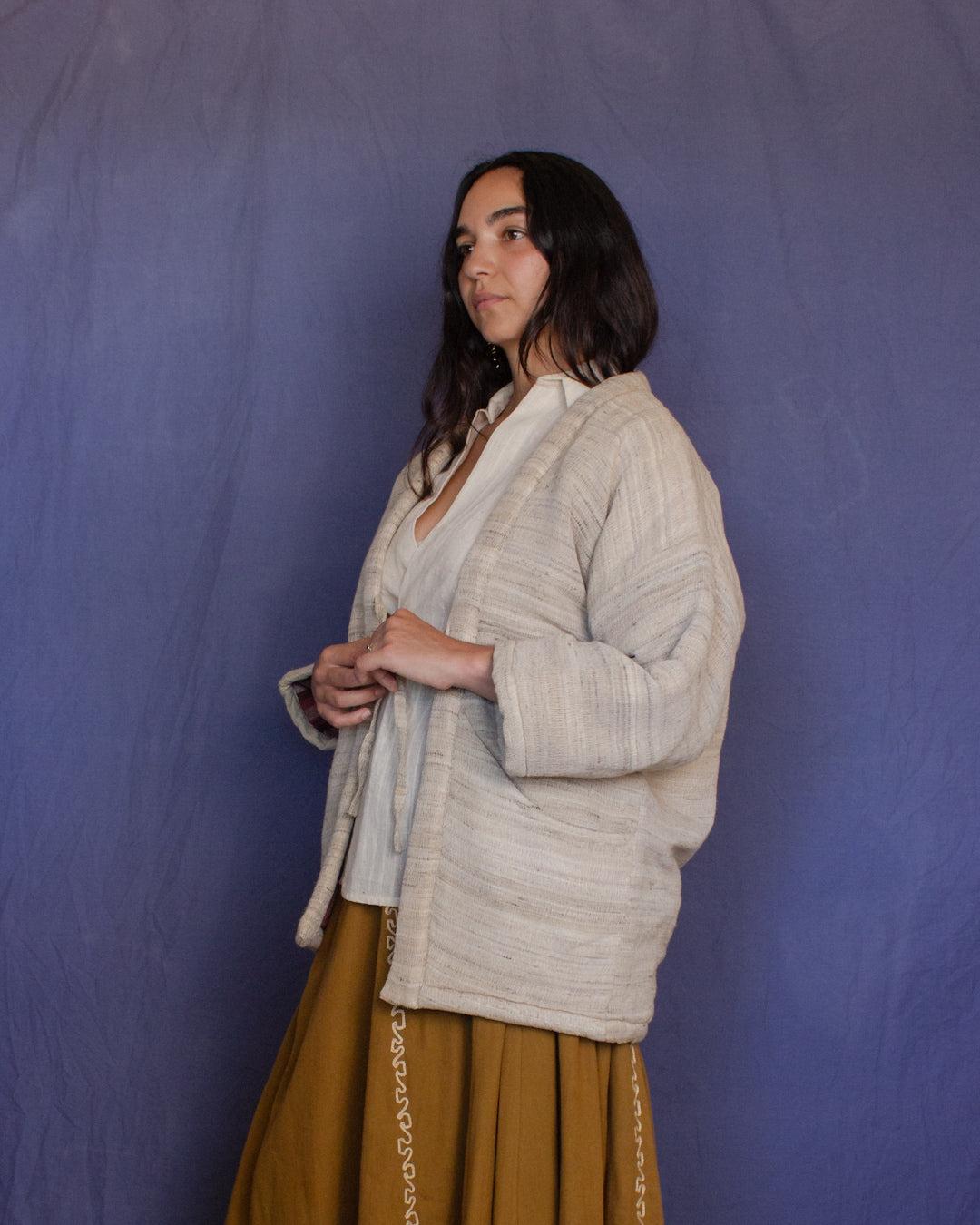 The Ta Hanten - Ivory Wheat Jacket
