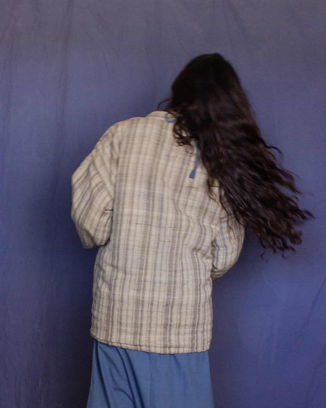 The Ta Hanten - Tussar Stripe Jacket