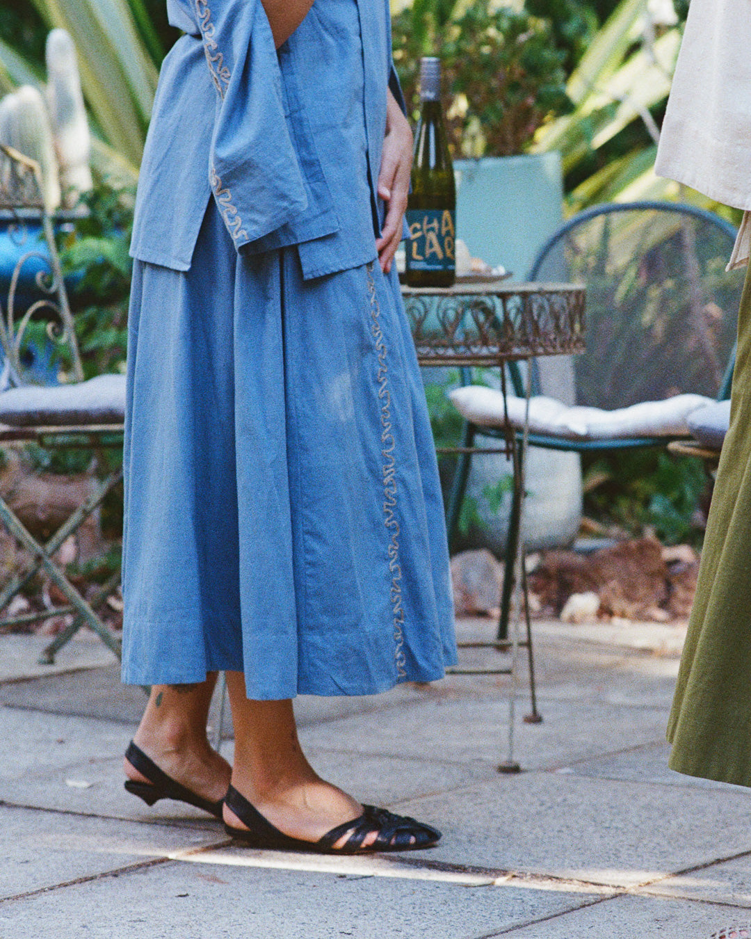 The Manisha Skirt - Light Indigo Loom