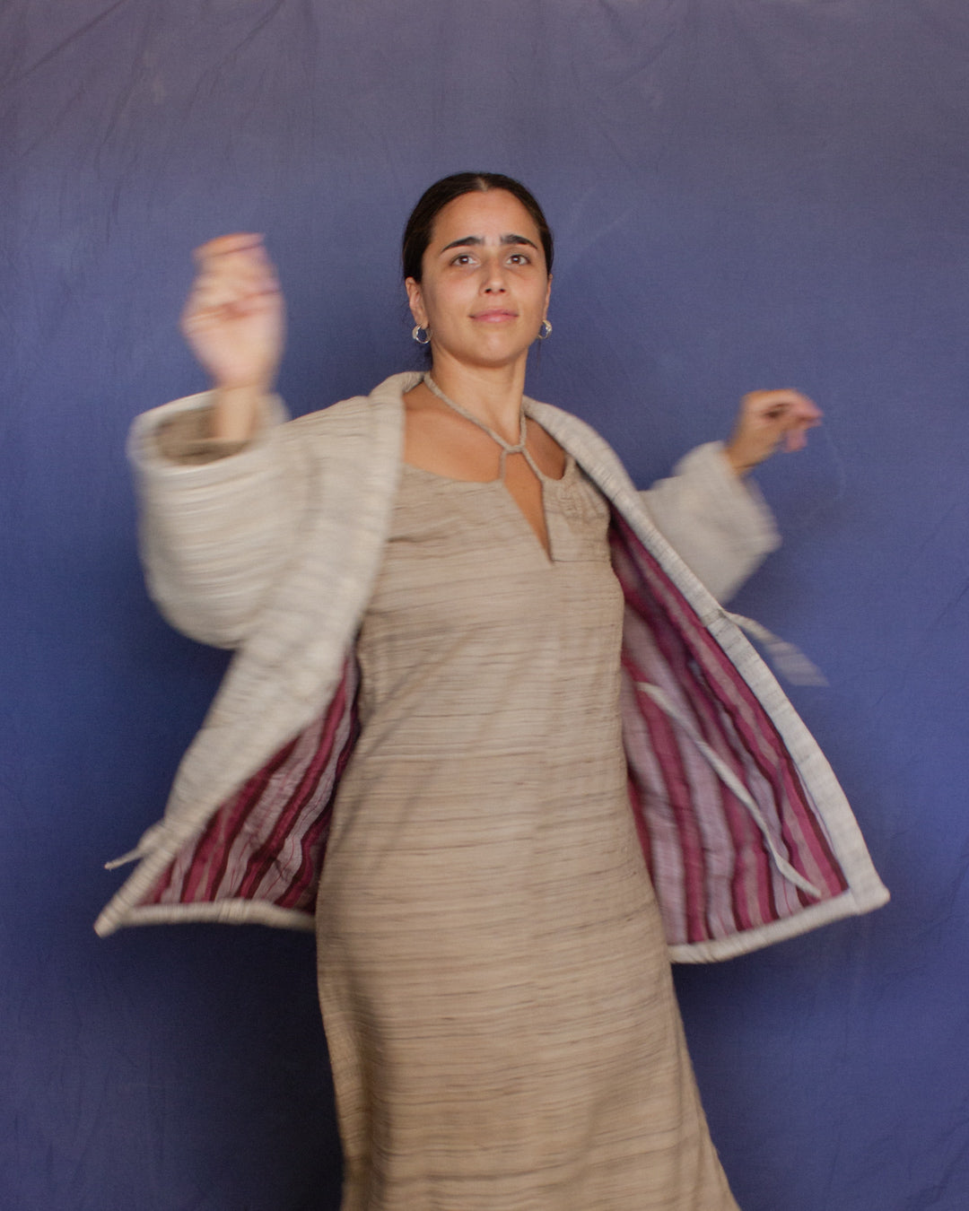 The Ta Hanten - Ivory Wheat Jacket