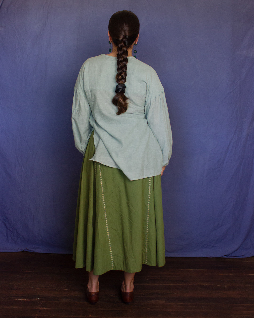 The Manisha Skirt - Dusty Fern