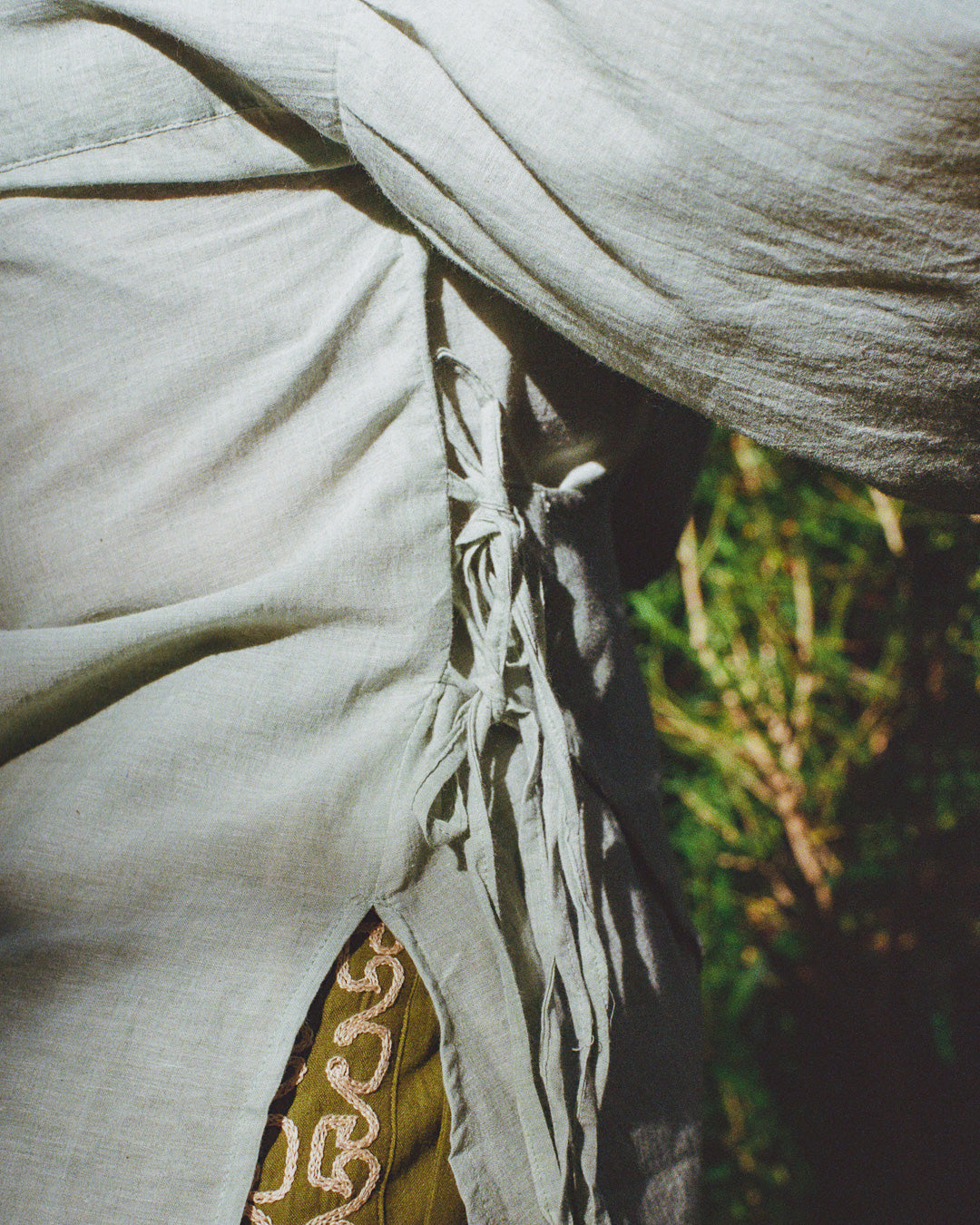 The Leni Blouse - Light Sage Leaf Blouse