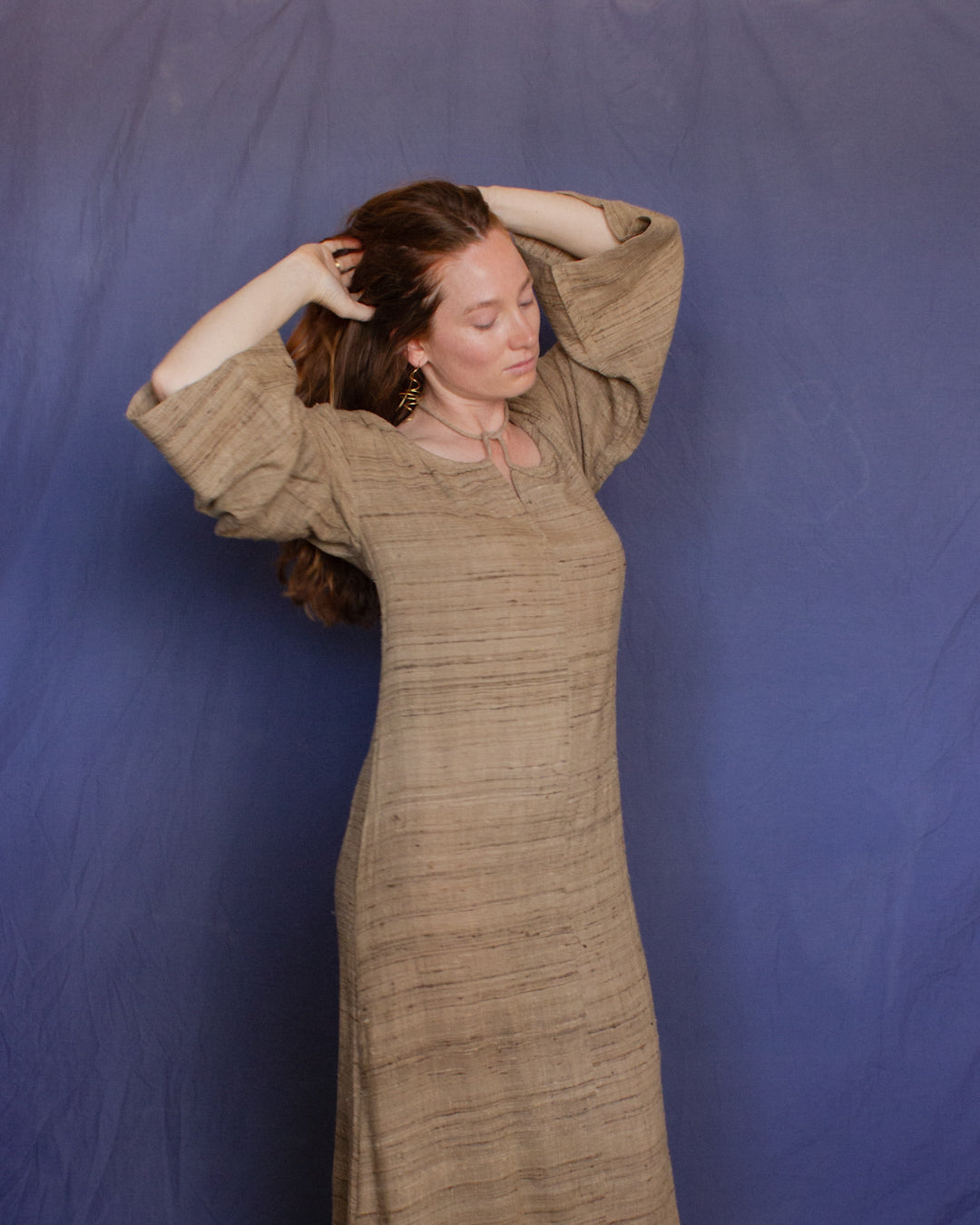 The Colombina Dress - Bronze Ketya Silk Dress