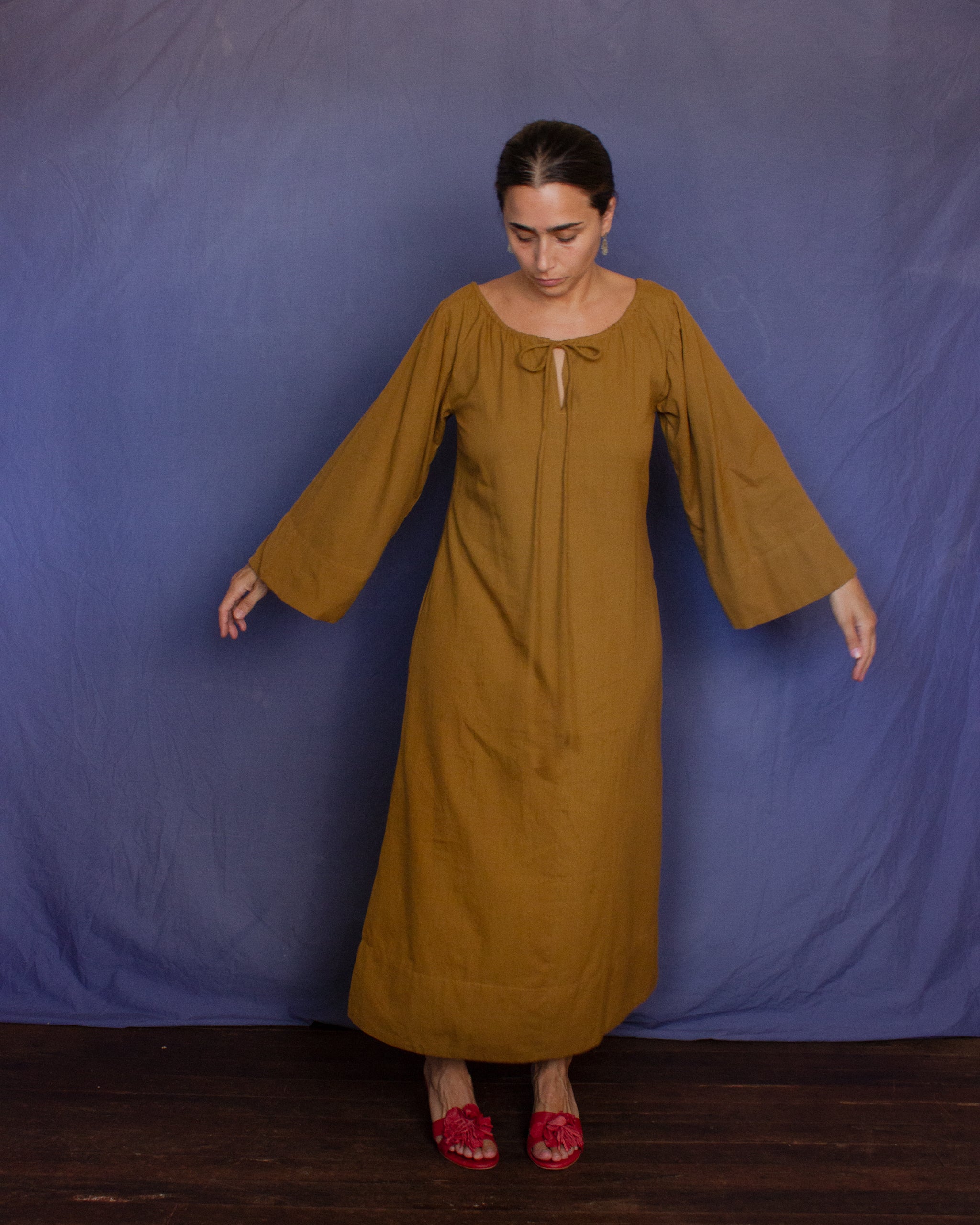 The Colombina Dress - Mustard Dress