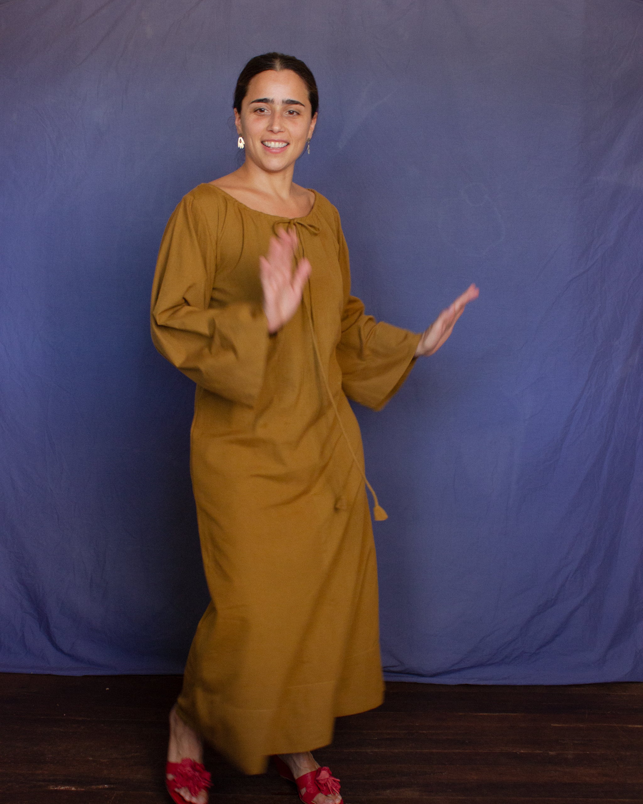 The Colombina Dress - Mustard Dress