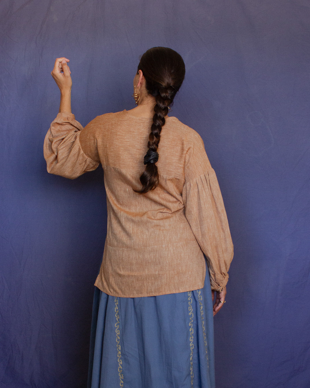 The Leni Blouse - Light Hazelnut Blouse