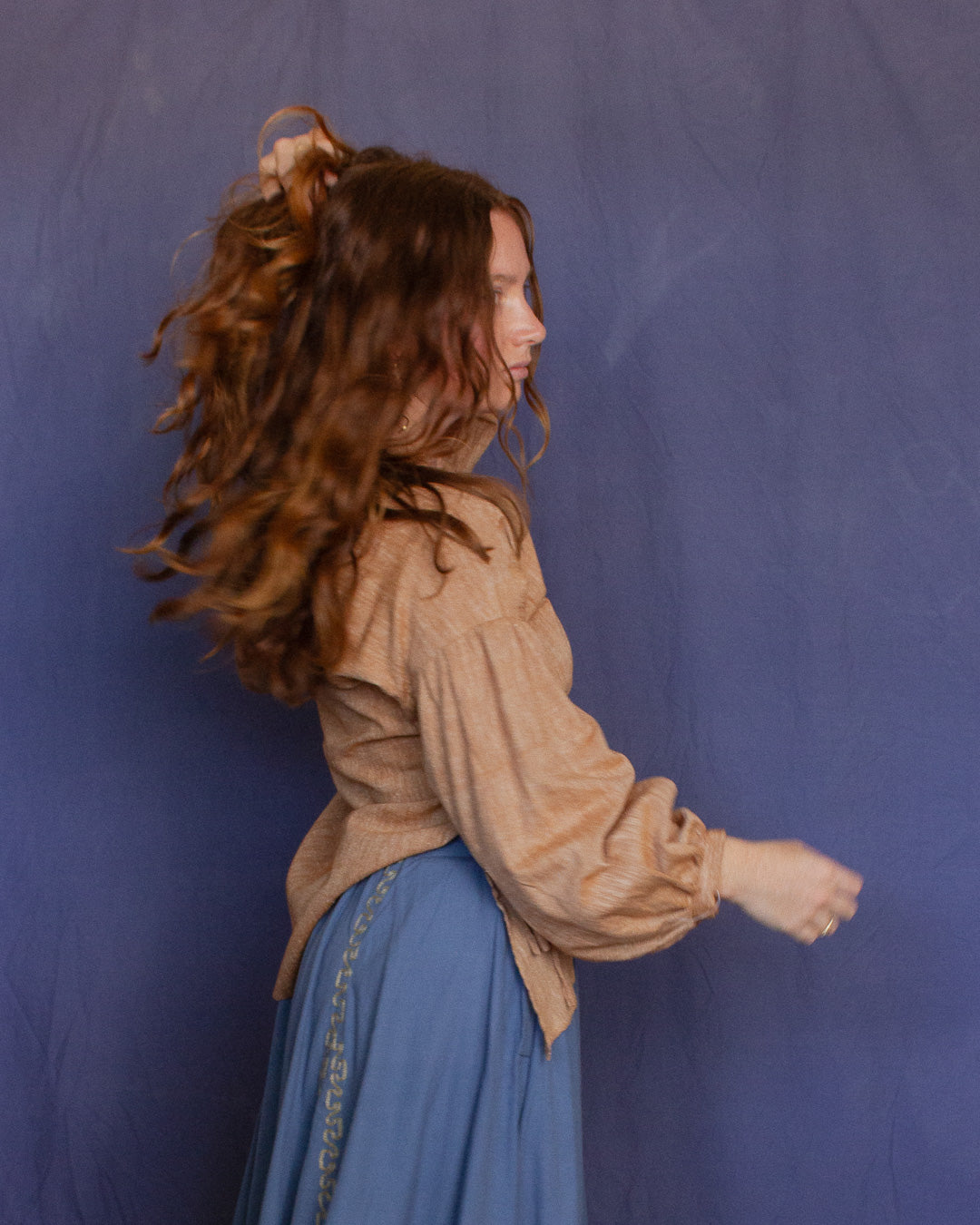 The Leni Blouse - Light Hazelnut Blouse