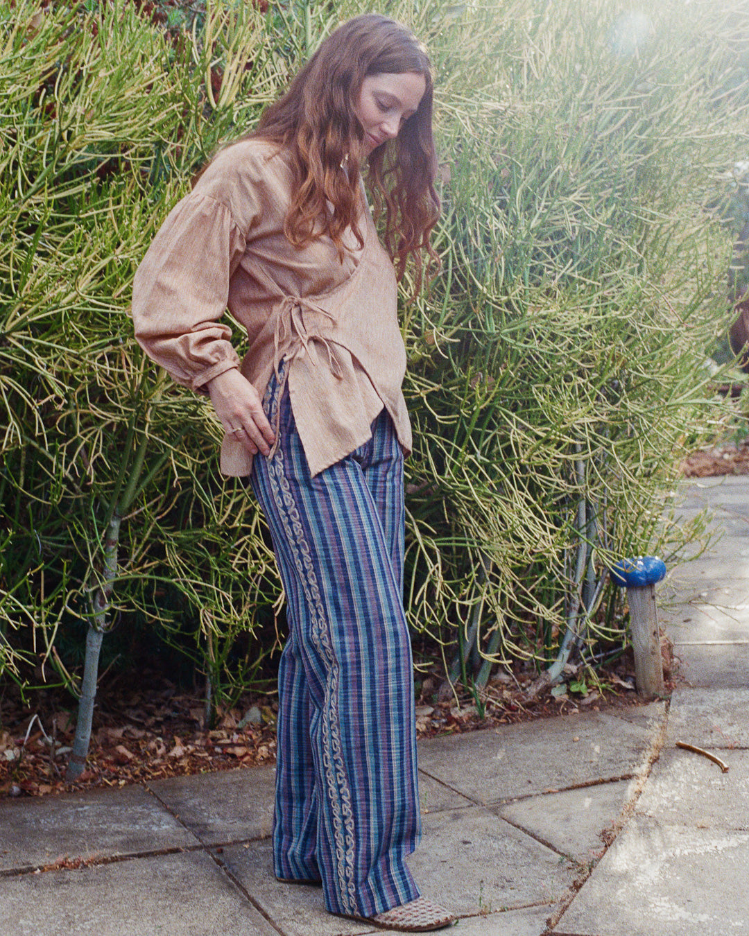 The Nüwa Pant - Blue Mist Stripe Pant
