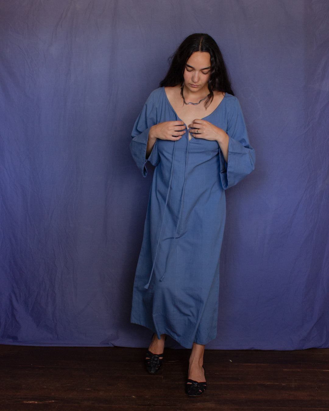 The Colombina Dress - Light Indigo Loom Dress