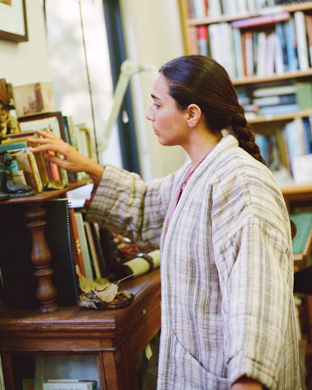 The Ta Hanten - Tussar Stripe Jacket