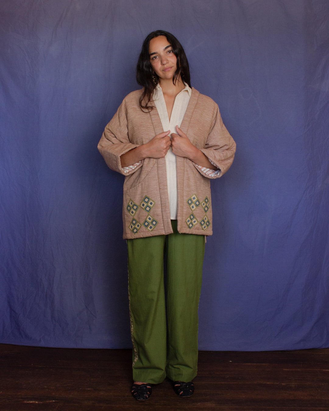 The Ta Hanten - Mushroom Chambray Jacket