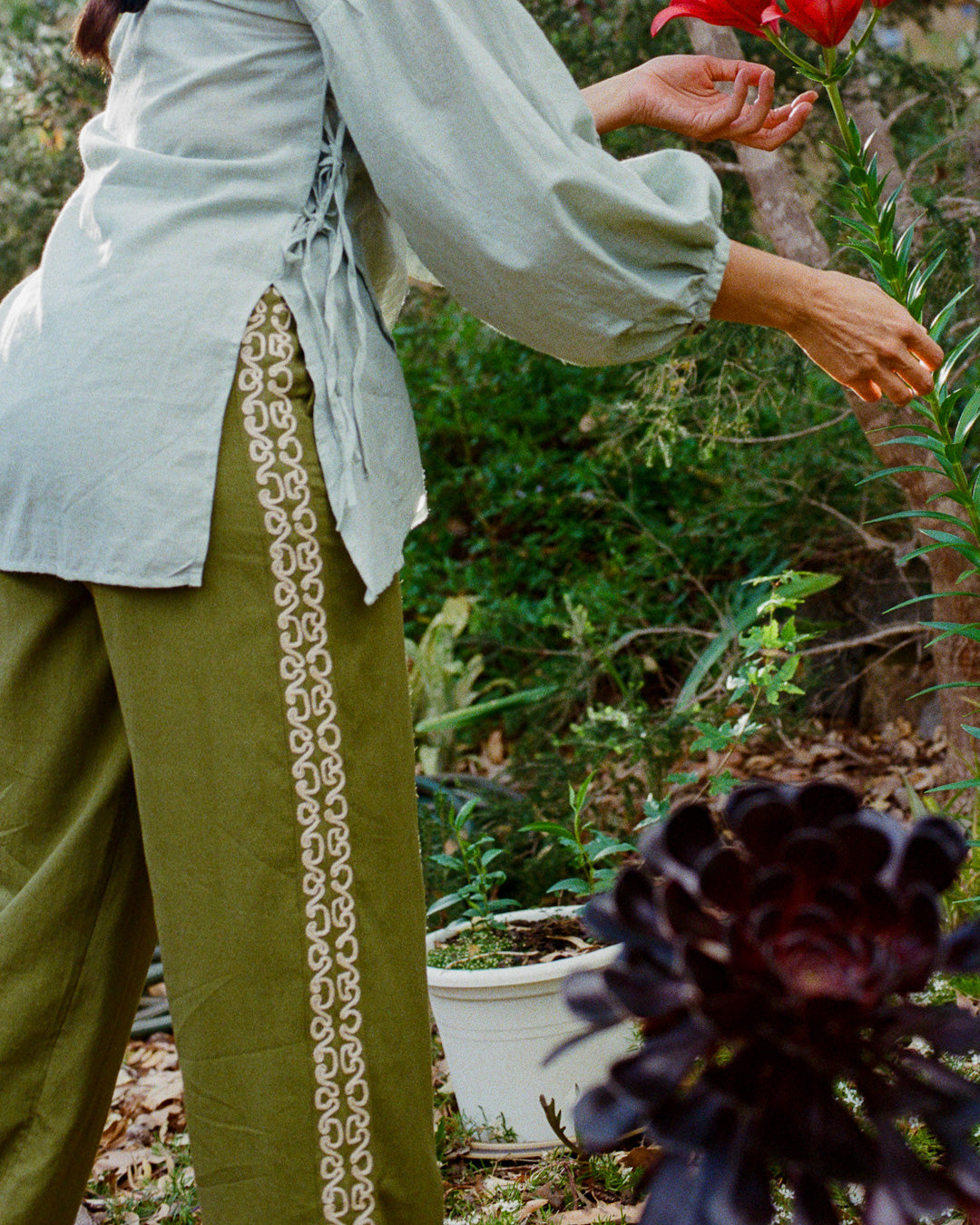 The Nüwa Pant - Dusty Fern Pant