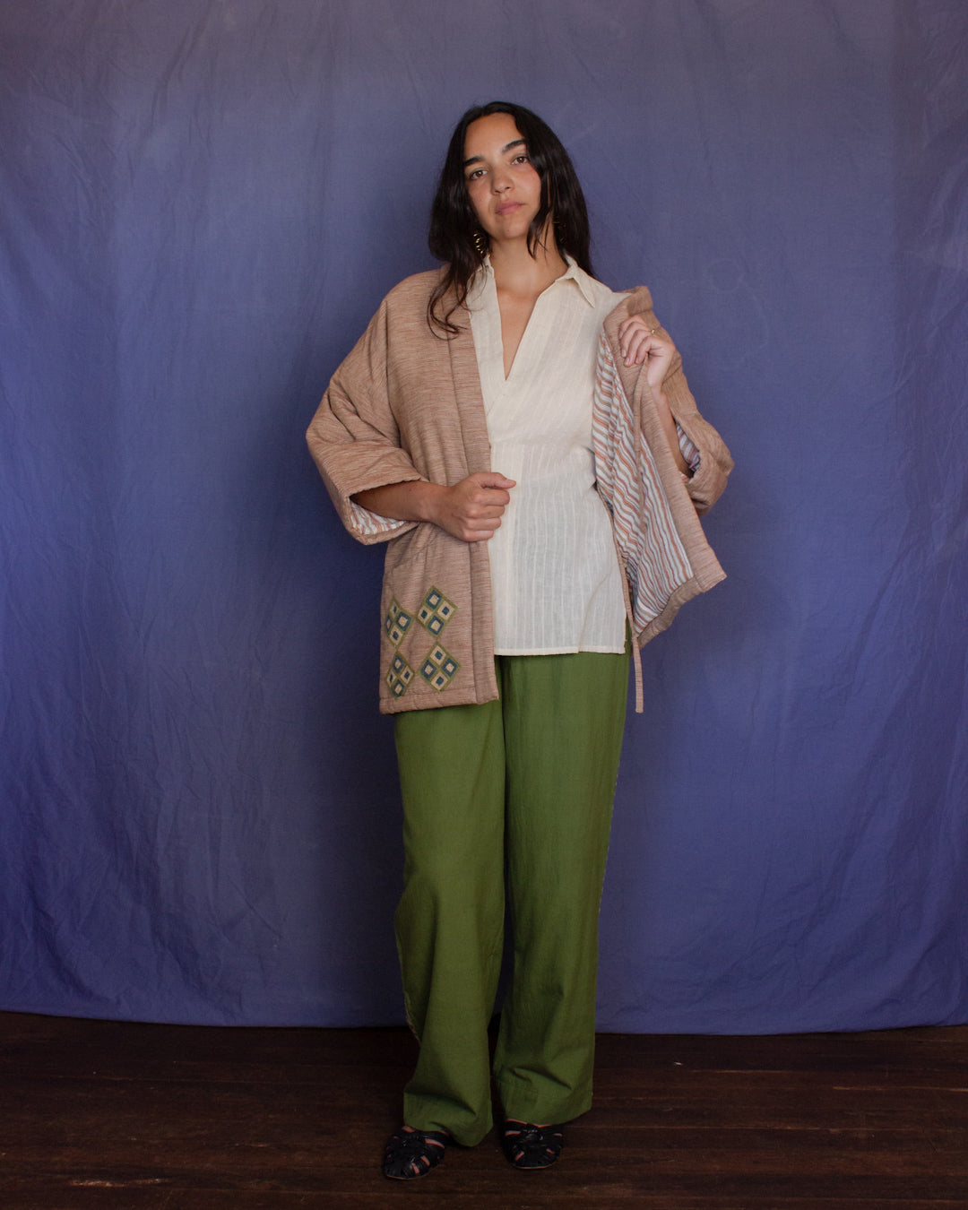 The Ta Hanten - Mushroom Chambray Jacket