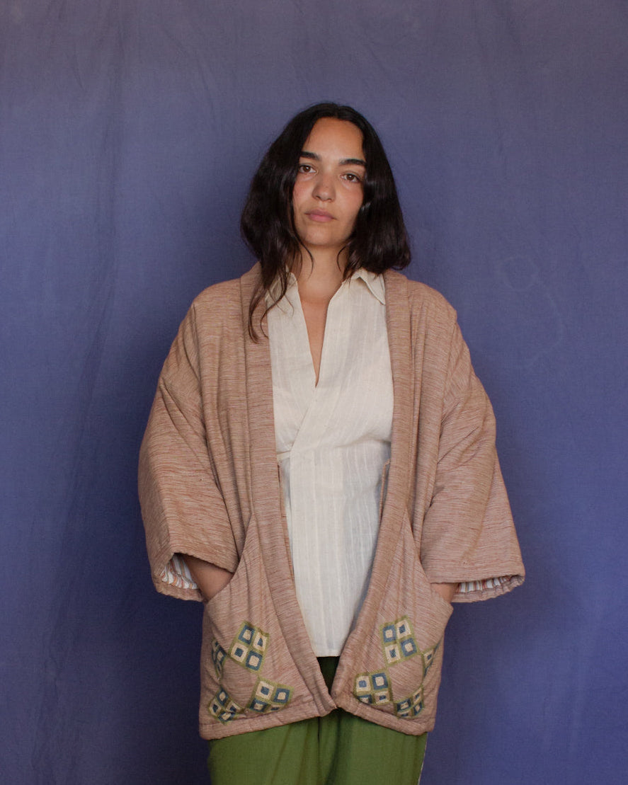 The Ta Hanten - Mushroom Chambray Jacket