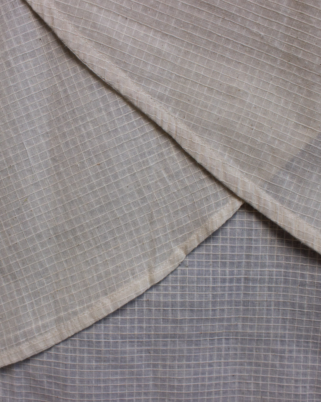 The Leni Blouse - Loom White Check Blouse