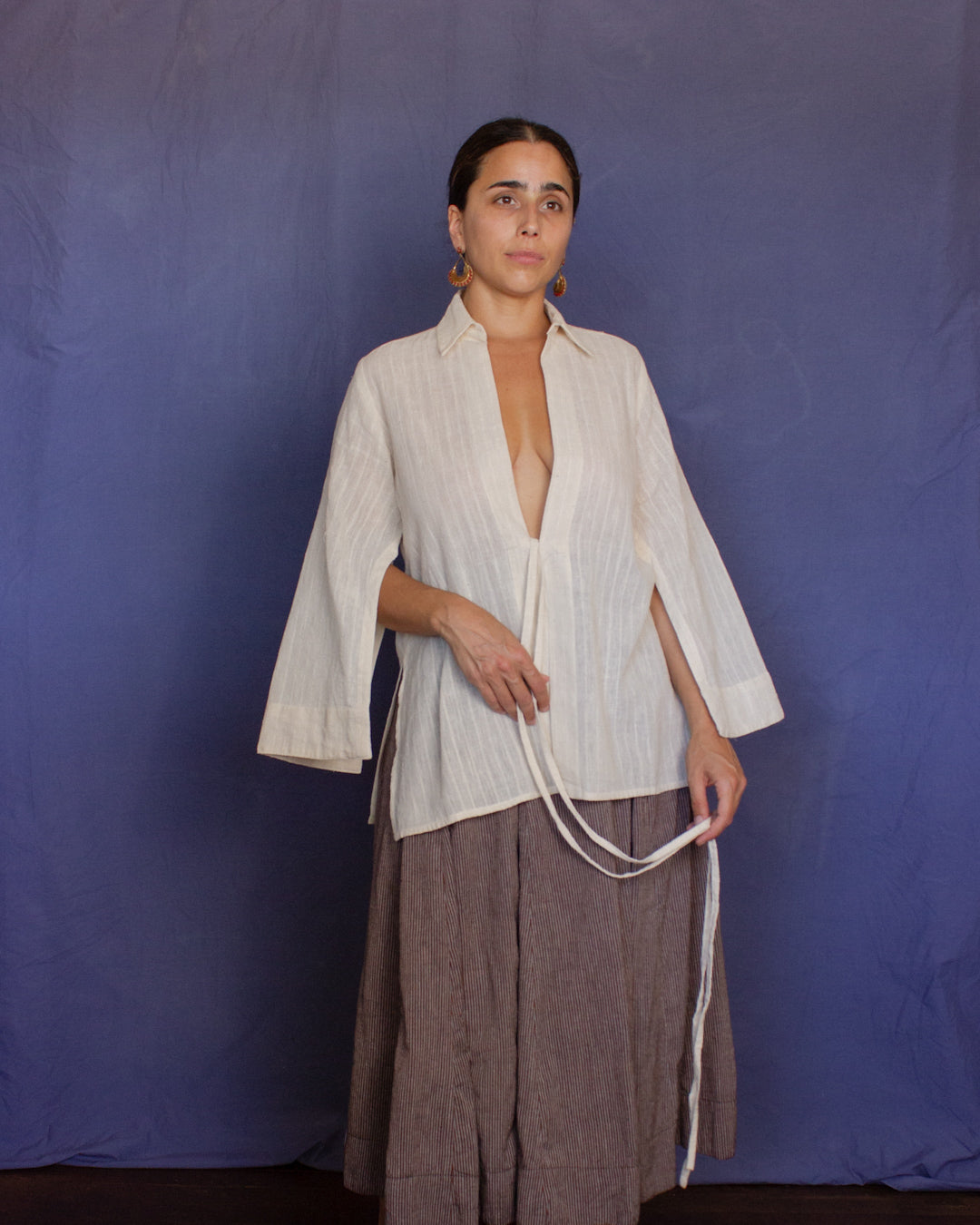 The Fuxi Shirt - Organic Kora White