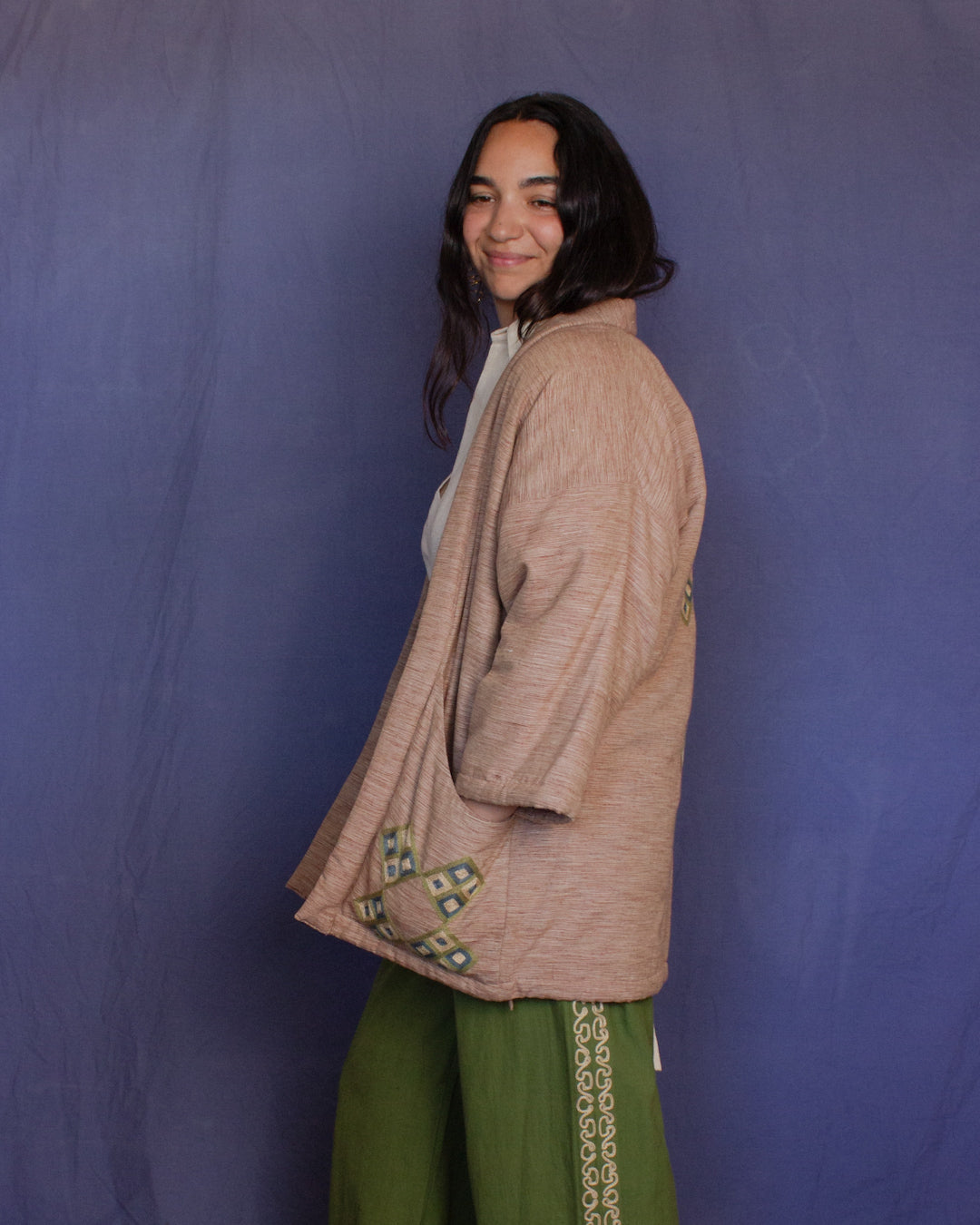 The Ta Hanten - Mushroom Chambray Jacket