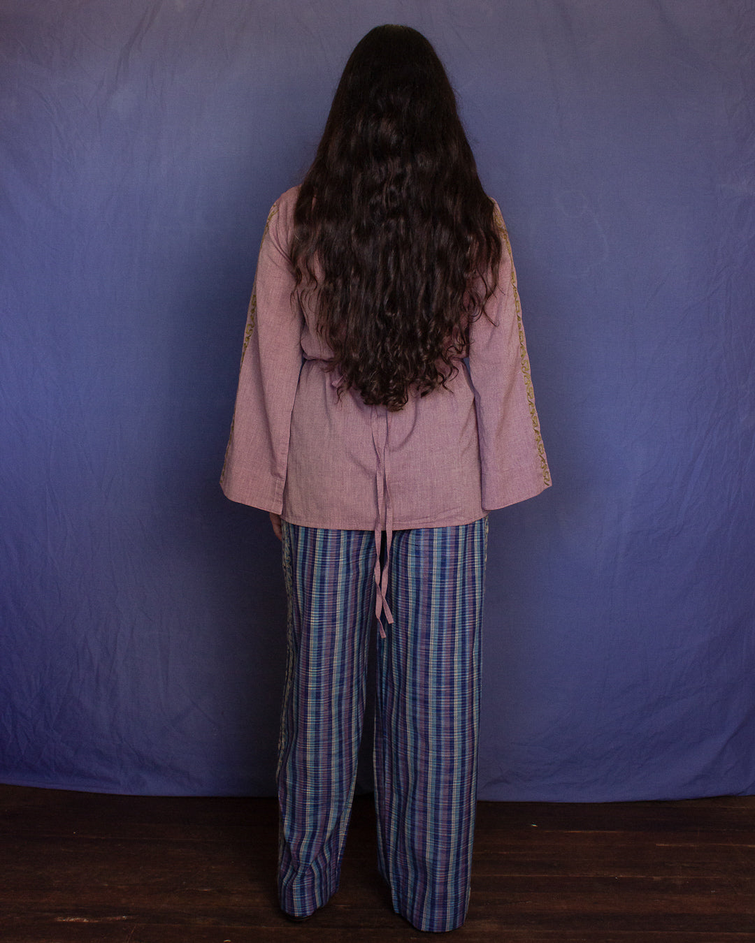 The Nüwa Pant - Blue Mist Stripe Pant