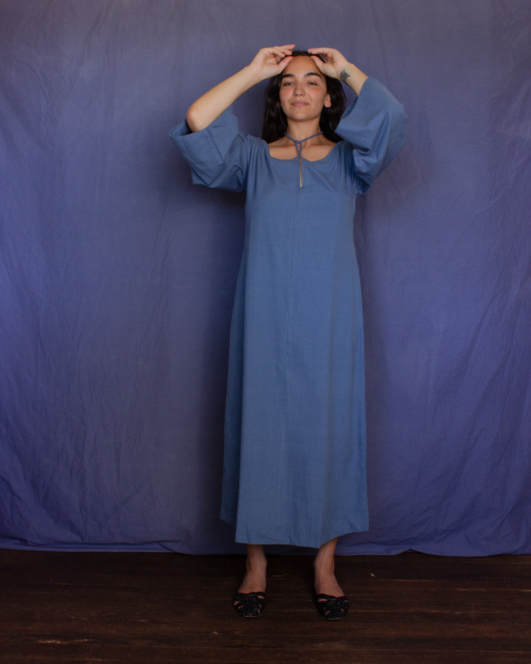 The Colombina Dress - Light Indigo Loom Dress