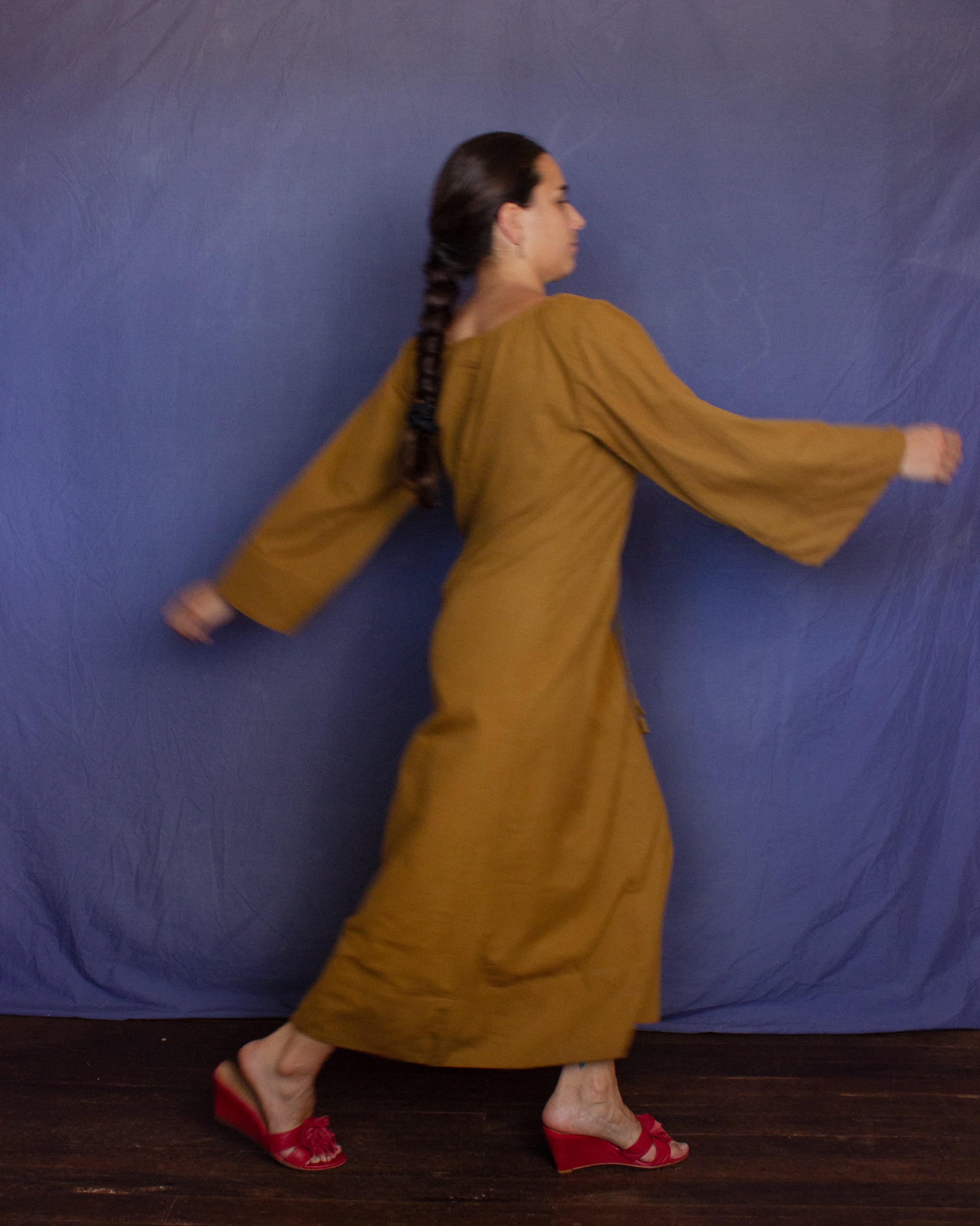 The Colombina Dress - Mustard Dress