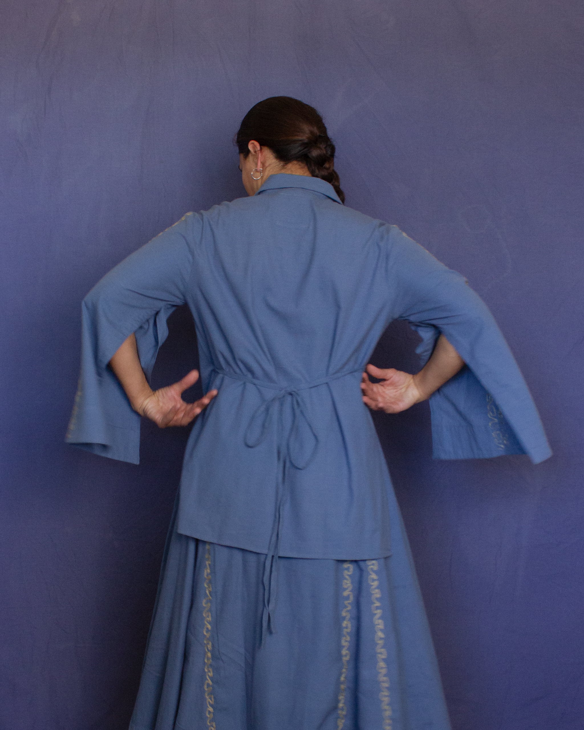 The Fuxi Shirt - Light Indigo Loom Shirt