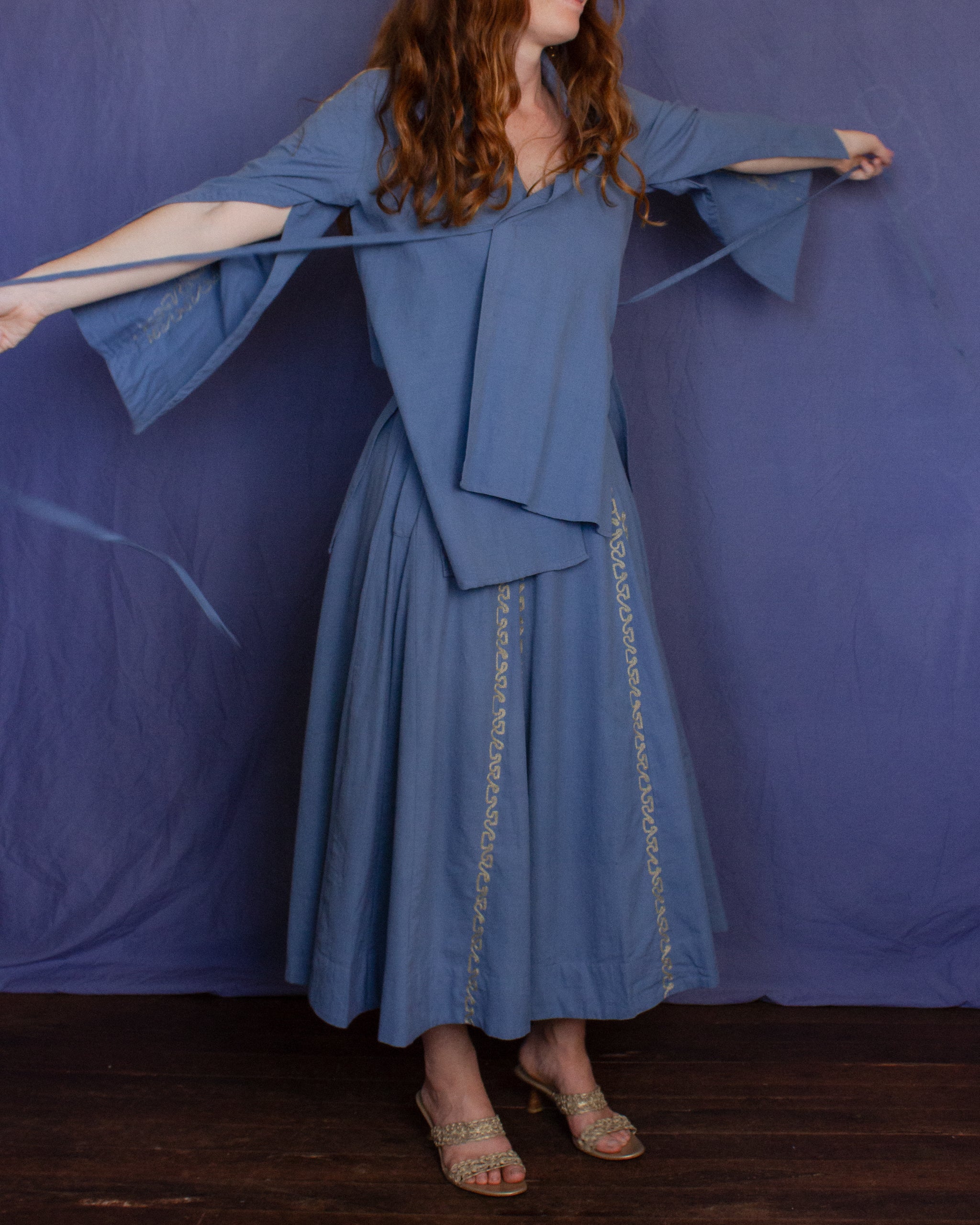 The Fuxi Shirt - Light Indigo Loom Shirt