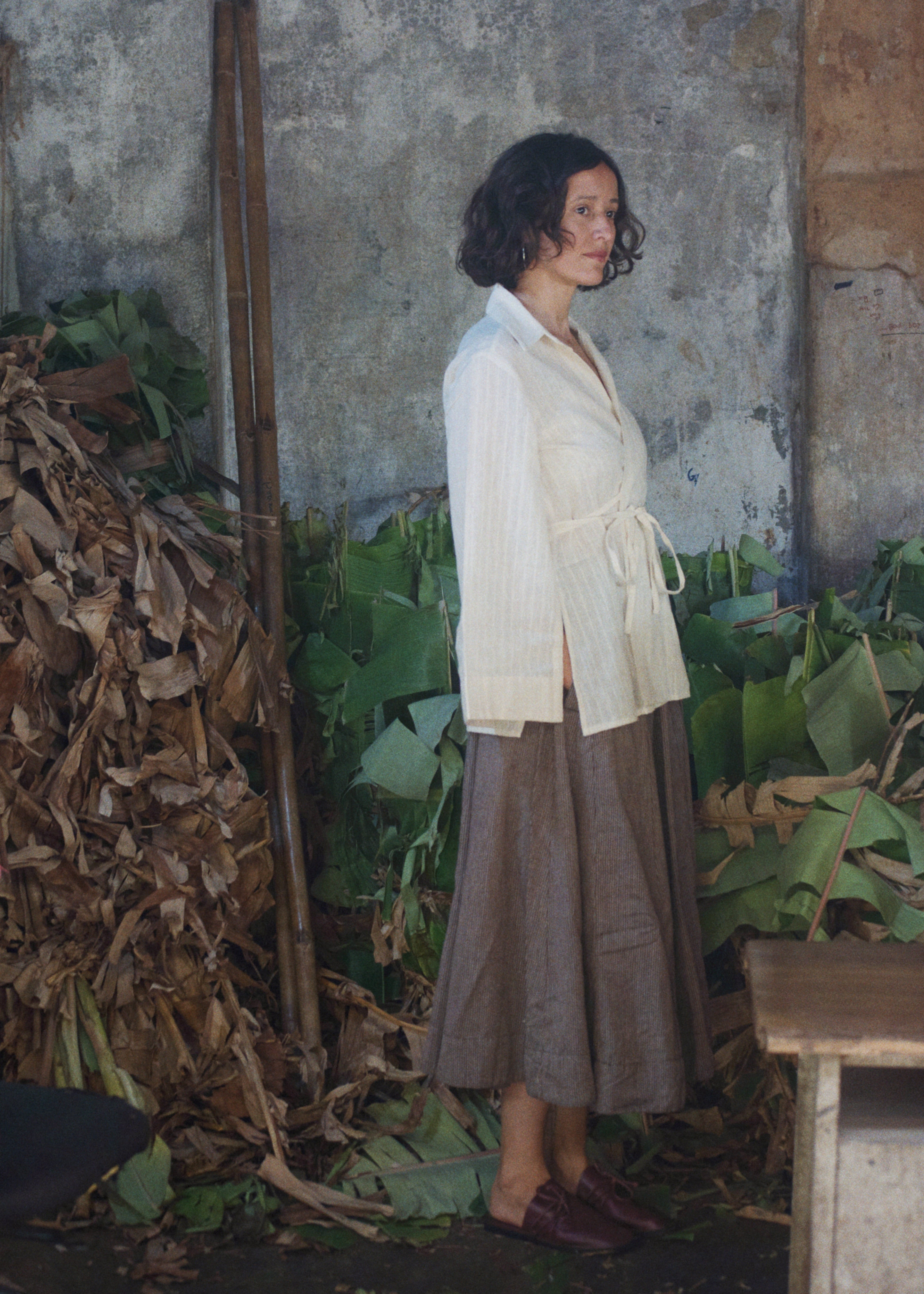 The Manisha Skirt - Cacao Stripe